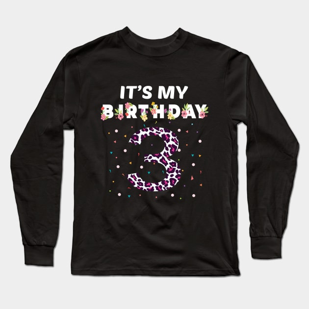 Birthday gift 3 Years old Long Sleeve T-Shirt by othmane4